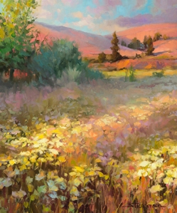 Tracking your expenses does not have to be as difficult as looking for a needle in a field of flowers. Field of Dreams original painting by Steve Henderson